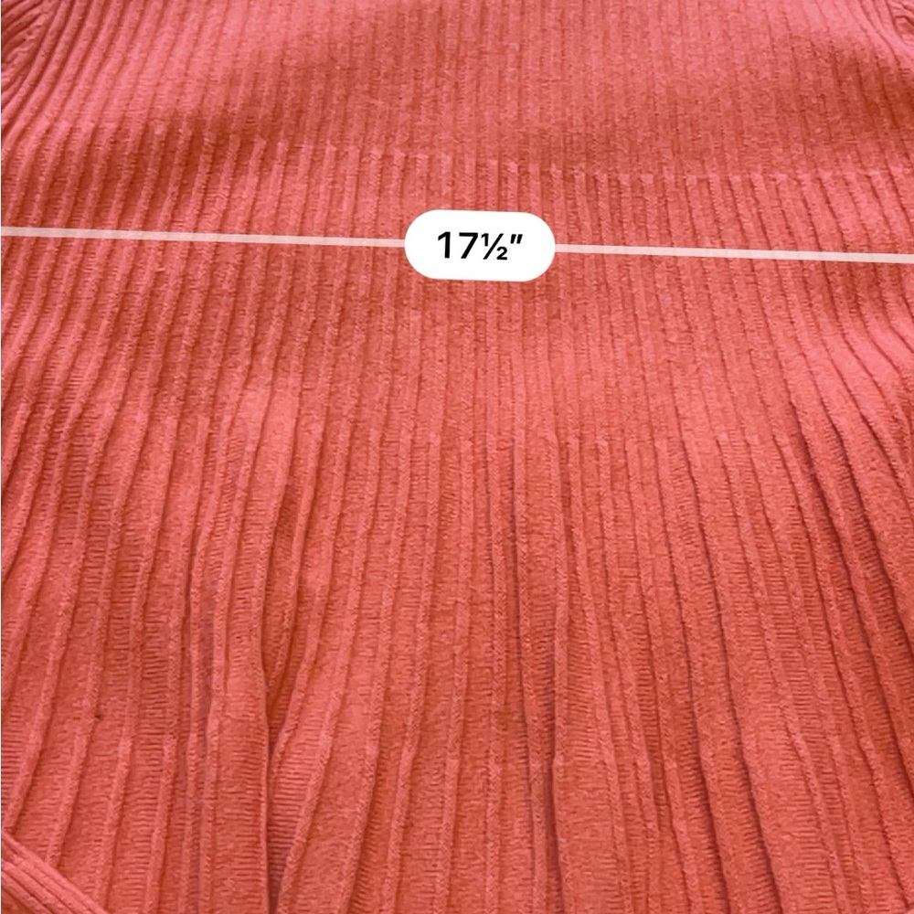 Sundance Coral Wool Cashmere Pleated Sweater S - Picture 6 of 10